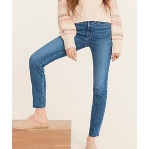 Jcrew 9" High Rise Toothpick jeans Blue Nile wash Size 27